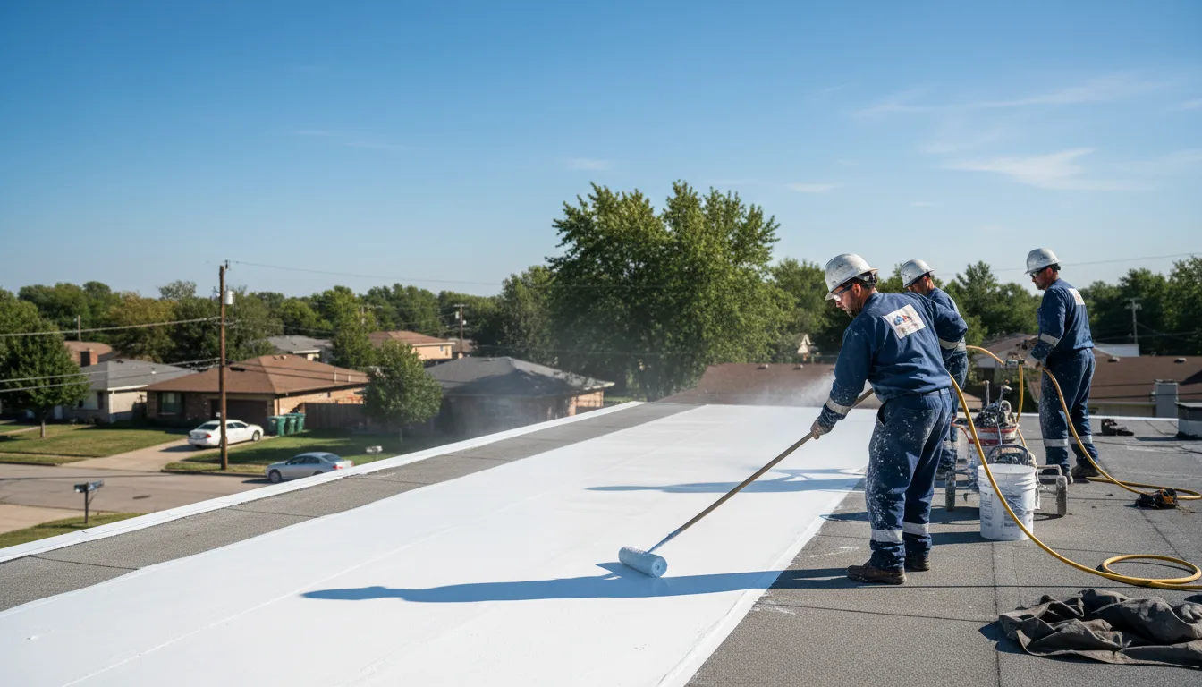 Commercial roof coating in Delphi Falls, NY near me
